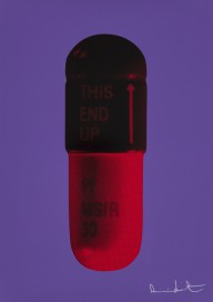 Damien Hirst-The Cure - Papal Purple Burgundy Blood Orange  2014