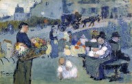 Pablo Picasso_1901_The Flower Seller (Glasgow)