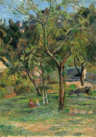 Paul Gauguin - An Orchard under the Church of Bihorel, 1884