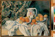 【法国】保罗·塞尚Cézanne,_Paul_-_Still_Life_with_a_Curtain(1)