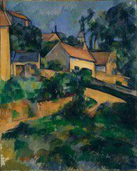 【法国】保罗·塞尚Paul_Cézanne_-_La_Route_tournante_à_Montgeroult_-_Width_ 65.7 cm (25.87 in). Height_ 81.3 c