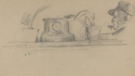 The Artist's Father and Objects on a Mantel [verso]-ZYGR66486