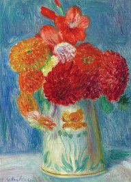 WILLIAM J. GLACKENS-STILL LIFE WITH LILIES