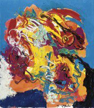 KAREL APPEL (1921-2006)-HEADS IN SPRINGTIME