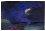 HERBERT BECK-Mond hinter Wolken 1970