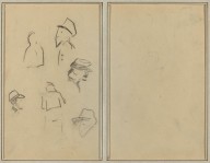 Four Heads and Two Figures [verso]-ZYGR74228