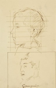 Heads of a Boy and a Man (Self-Portrait) [verso]-ZYGR74212