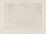 Pablo Picasso-Trois femmes. 1965.