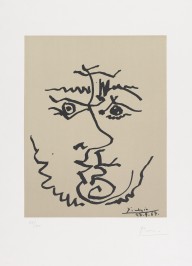 Pablo Picasso-Visage. 1967.