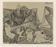 Pablo Picasso-Bacchanale au Hibou. 1959.