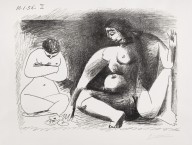 Pablo Picasso-Deux Femmes accroupies. 1956.