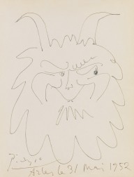 Pablo Picasso-Faun. 1952.