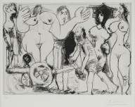 Pablo Picasso-Demenagement  ou Charrette Revolutionnaire  1968