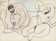 Pablo Picasso-Deux nus  14-20 July 1962  1962
