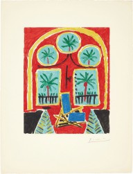 Pablo Picasso-La Californie (Intérieur rouge) (La Californie - Red Interior)  1959-60