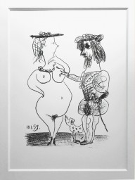 Pablo Picasso-Le Seigneur et la Dame  1959