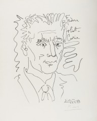 Pablo Picasso-Portrait of Frederic Joliot-Curie  1959