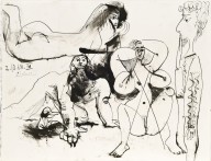 Pablo Picasso-Quatre personnages  2 October 1968  1968