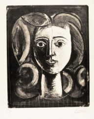 Pablo Picasso-Tête de jeune fille  1947