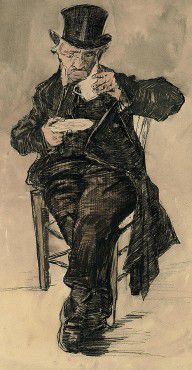15621298_Orphan_Man_With_A_Top_Hat_Drinking_A_Cup_Of_Coffee