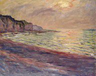 13375237_The_Beach_At_Pourville,_Setting_Sun,_1882_Oil_On_Canvas