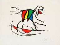 Joan Miró Espanja 1893-1983-El sobreviviente visita los pájaros.
