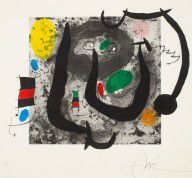 Joan Miró Espanja 1893-1983-Les armes du sommeil. (d)