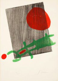 Joan Miró Espanja 1893-1983-Utan titel (Affiche pour l'exposition du livre