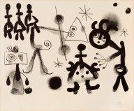 Joan Miró Espanja 1893-1983-Utan titel, ur Album 13
