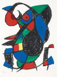 Joan Miró Espanja 1893-1983--Utan titel, ur Joan Miró Lithographe II. (d)