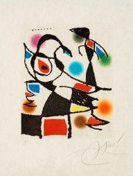 Joan Miró Espanja 1893-1983--Utan titel, ur Le-marteau sans maitre