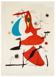 Joan Miró Espanja 1893-1983-Utan titel, ur Oda a Joan Miró