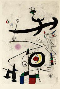 Joan Miró Espanja 1893-1983--Village d'oiseaux