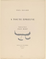 Paul Eluard's A Toute Epreuve-ZYGR46993