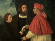Girolamo and Cardinal Marco Corner Investing Marco, Abbot of Carrara, with His Benefice-ZYGR46062