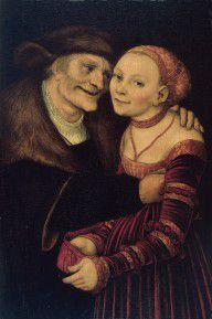 Lucas Cranach The Elder' The ill-matched couple 