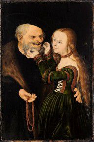 Lucas Cranach the Elder The Unequal Couple (Old Man in Love) 