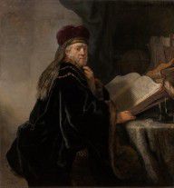 Rembrandt Harmensz van Rijn Scholar at his Study 