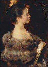 Romà Ribera Woman in Evening Gown 