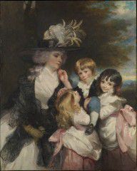 英国 雷诺兹 史密斯夫人和她的孩子们 