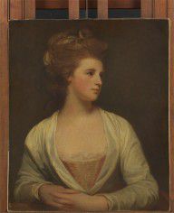 英国 乔治·罗姆尼 一个女人的肖像 