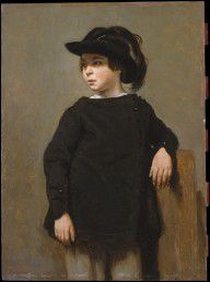法国 柯罗 孩子的肖像 