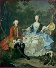 瑞典 Martin van Meytens 伯爵和他的妻子 