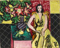 Seated Woman with a Vase of Amaryllis_1941