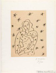 Virgin and Child on Starry Ground (Vierge et Enfant sur fond étoilé)_1950–51