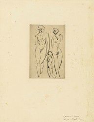 Trois figures - Académies_1914