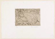 Reclining Figure, Flowered Background (Figure allongée, fond fleuri)_1926