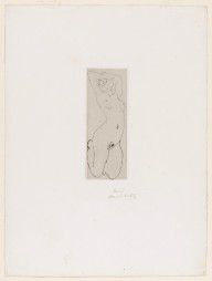 Kneeling nude with bent back (Nu agenouillé et cambré)_1918
