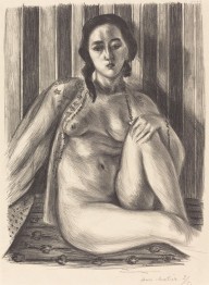 Seated Nude with Tulle Blouse (Nu assis à la chemise de tulle)-ZYGR8798
