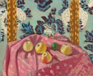 Still Life with Apples on a Pink Tablecloth-ZYGR46644